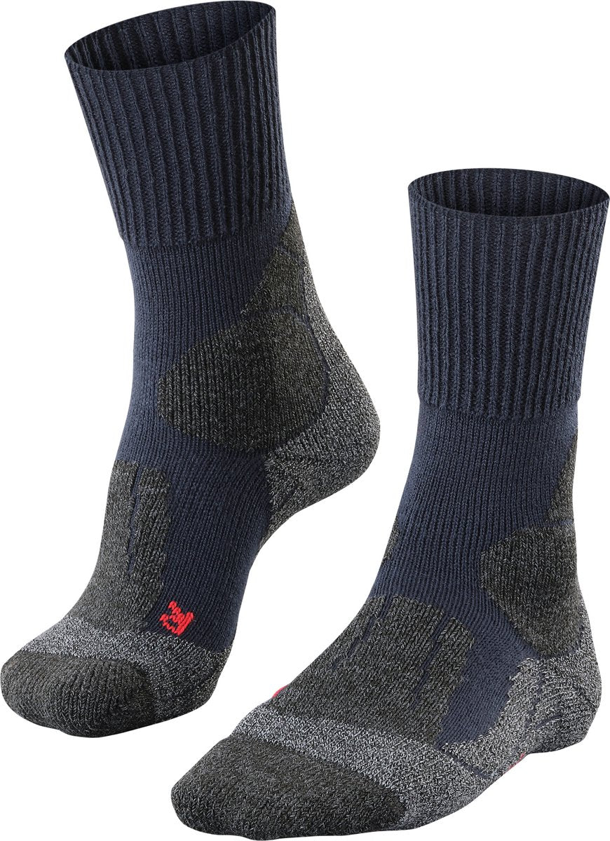 Falke TK1 Anti-Blister Wandersocken aus dickem Woll-Funktionsmaterial Herren blau - Größe 42-43