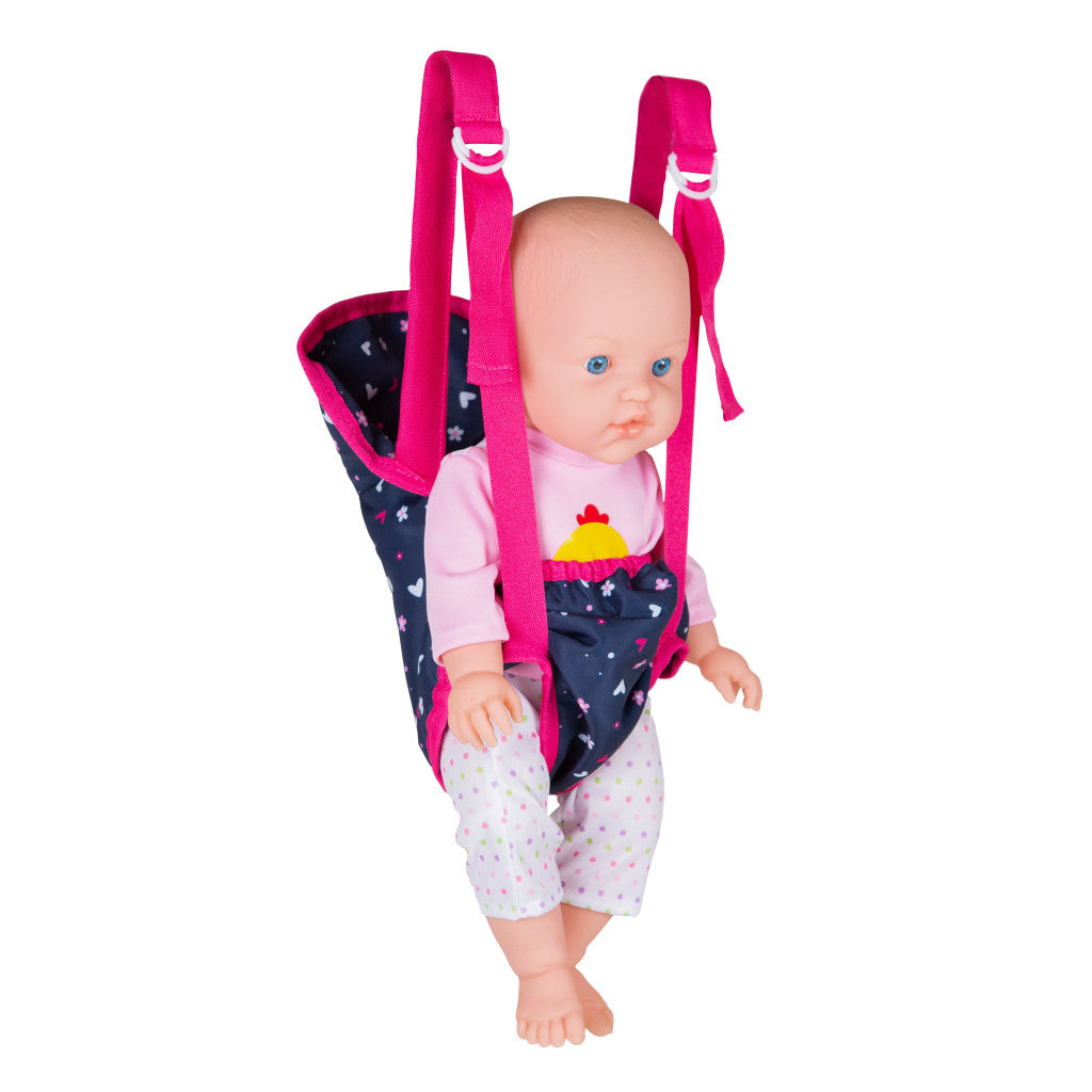 Basic Puppentrage Blau Rosa