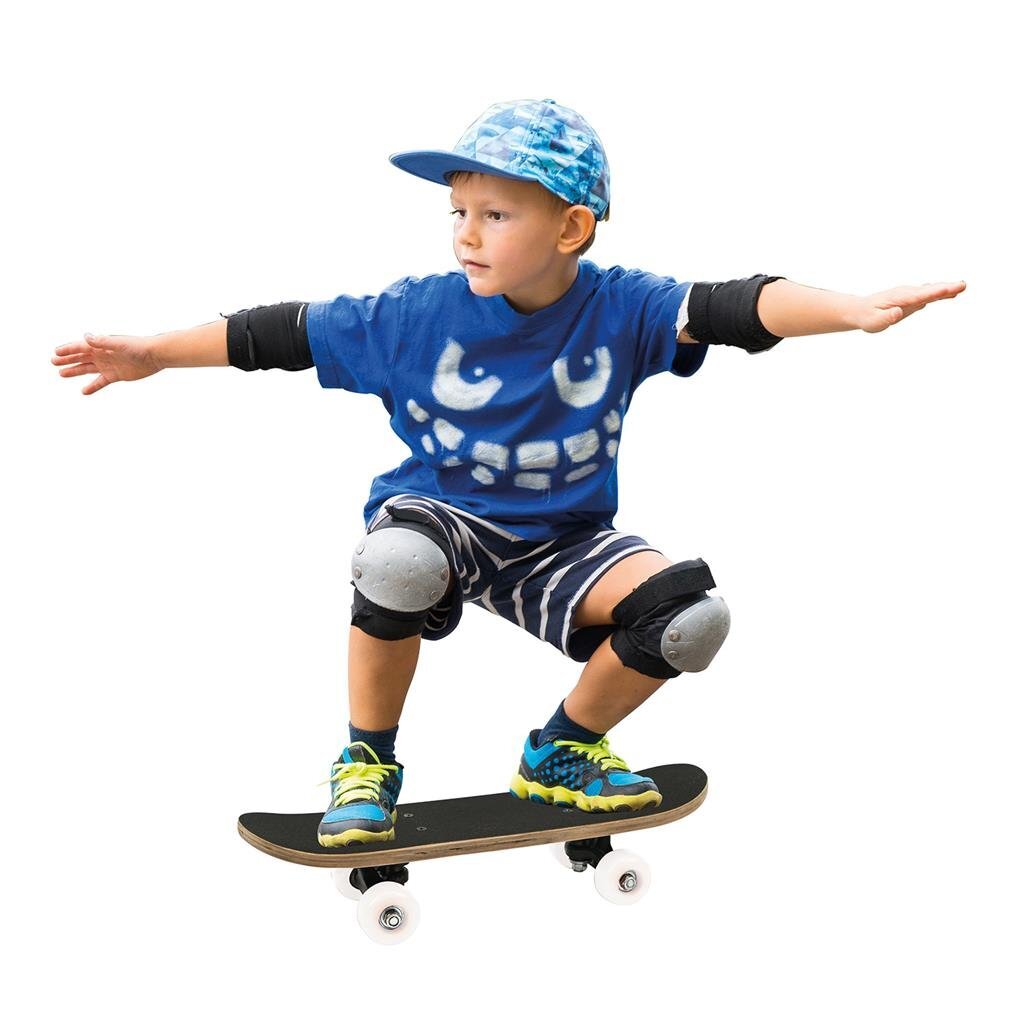Einfaches Mini-Skateboard aus Holz, 43 x 12 cm