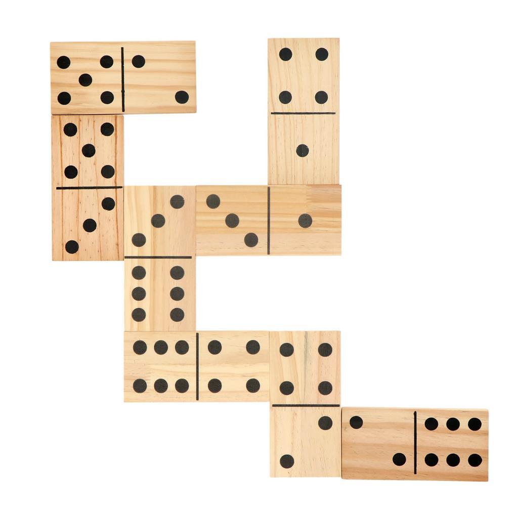 Alert Outdoor-Spiel Domino XL (Holz) – 7,5 x 15 cm