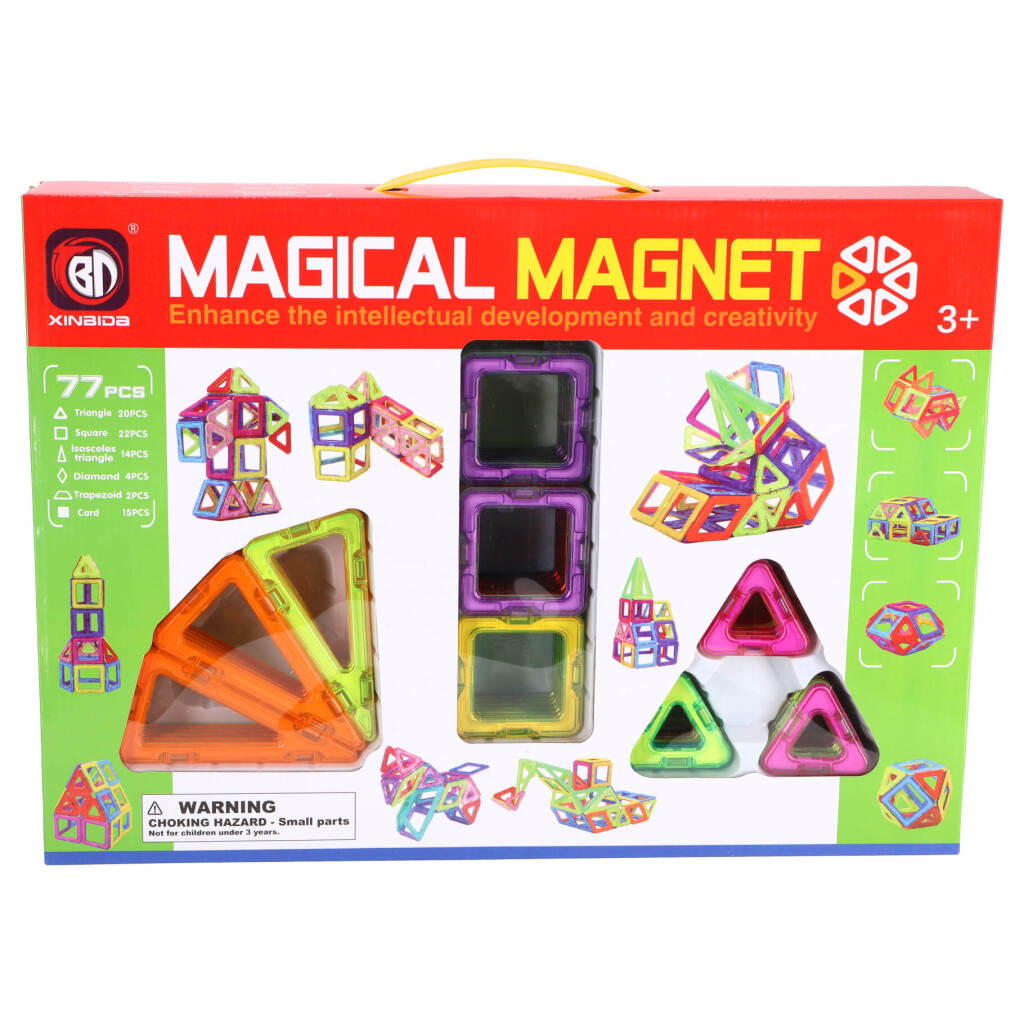 Wissenschaftliche Magnetplättchen in verschiedenen Formen, 77 Stück, 5,5 cm