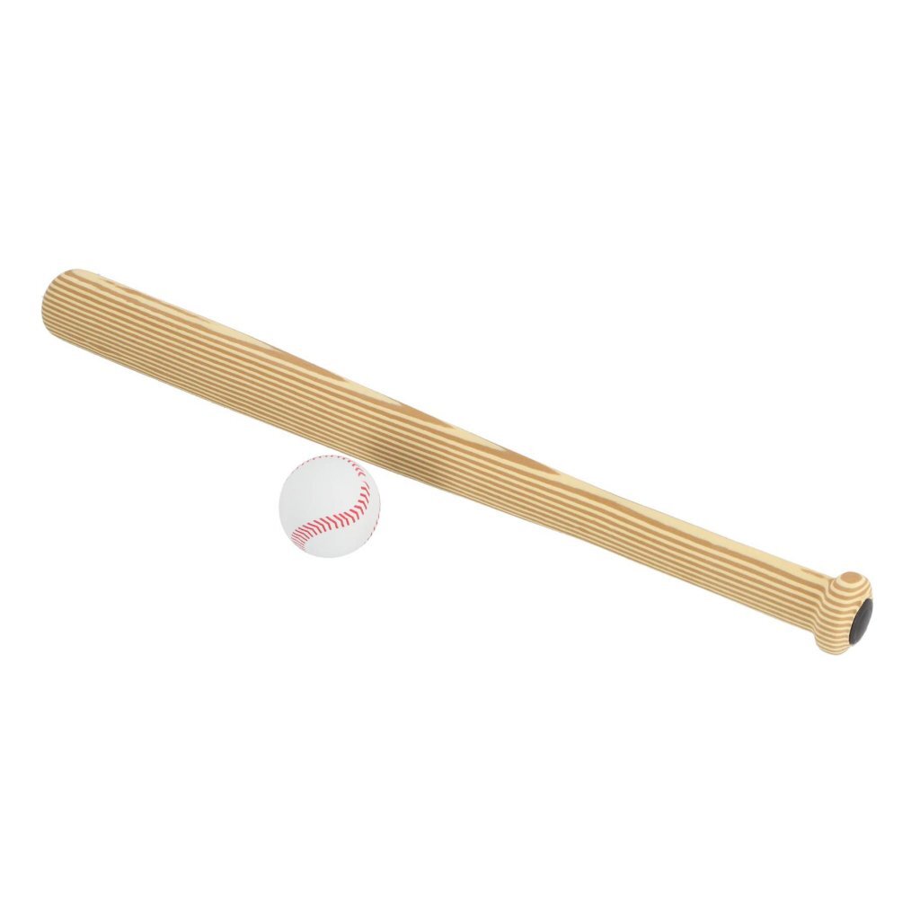 Kein Marken-Baseballschläger mit Ball | 3 Stück