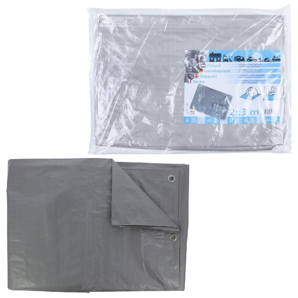 Wasserdichte Grundplane 2x3 m grau
