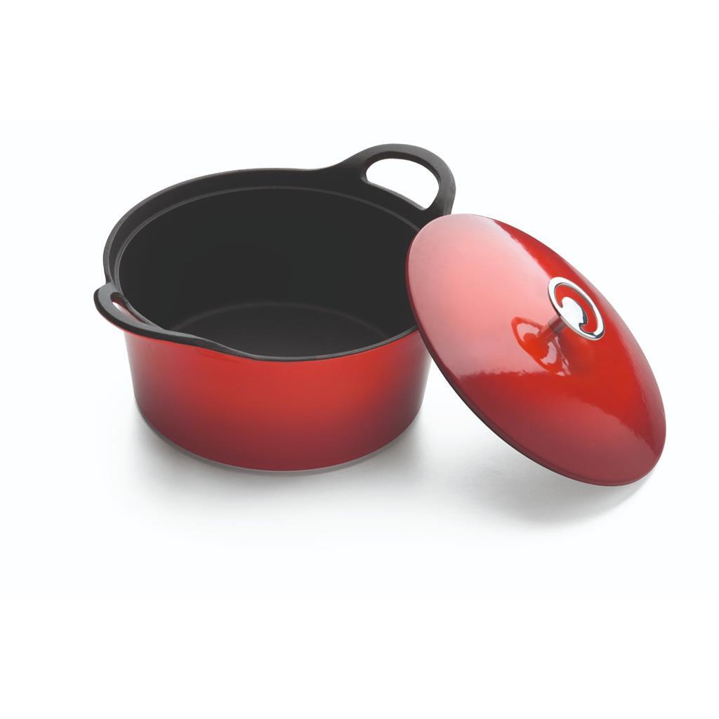 Cuisinox Volcan Gusseisenpfanne 24 cm rot
