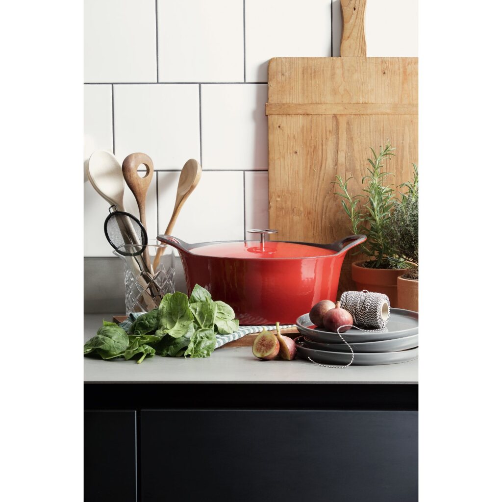 Cuisinox Cuisinox Volcan Schmortopf aus Gusseisen 29 cm rot