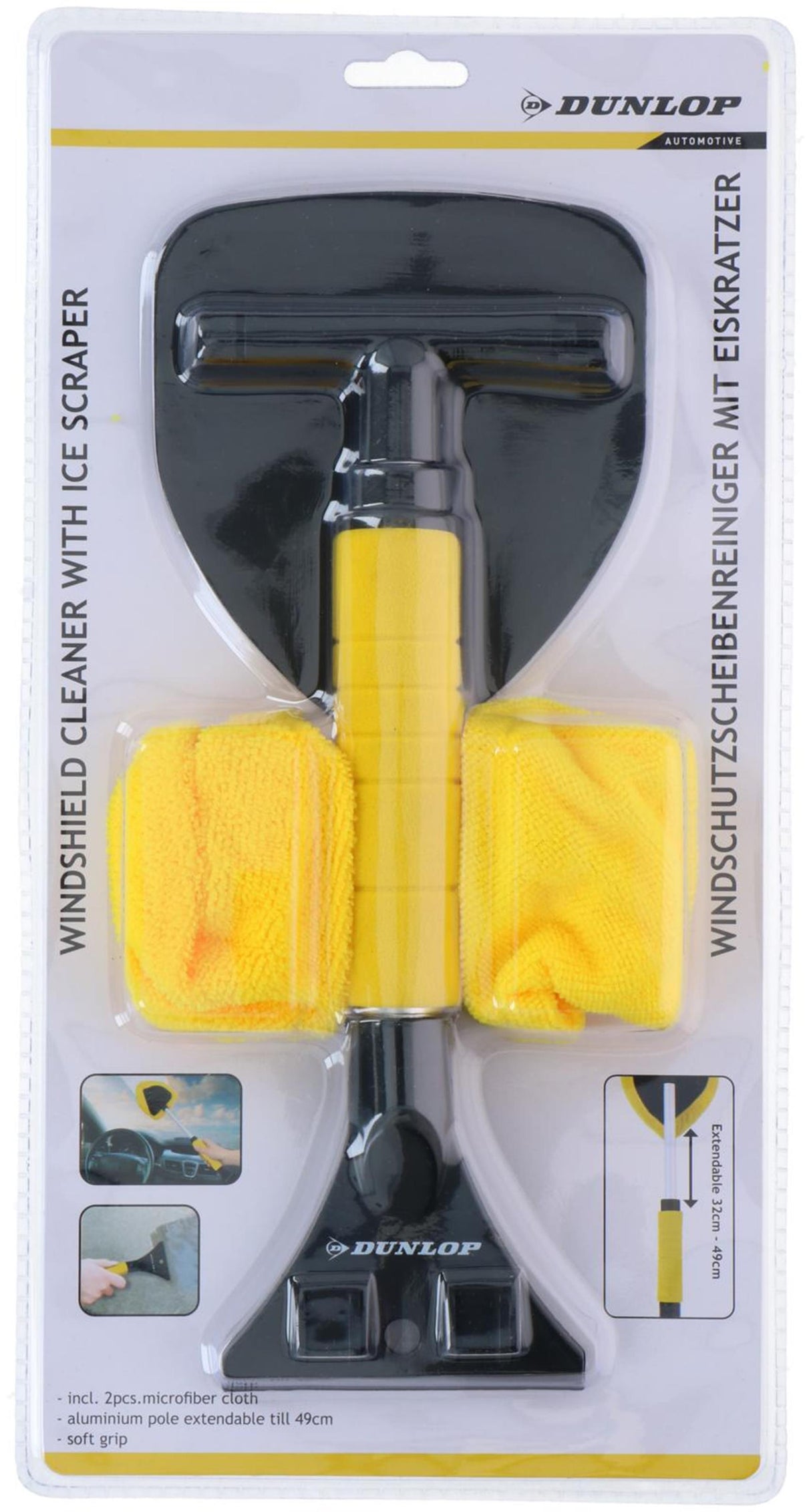 Dunlop Eiskratzer mit Scheibenwischer 38cm