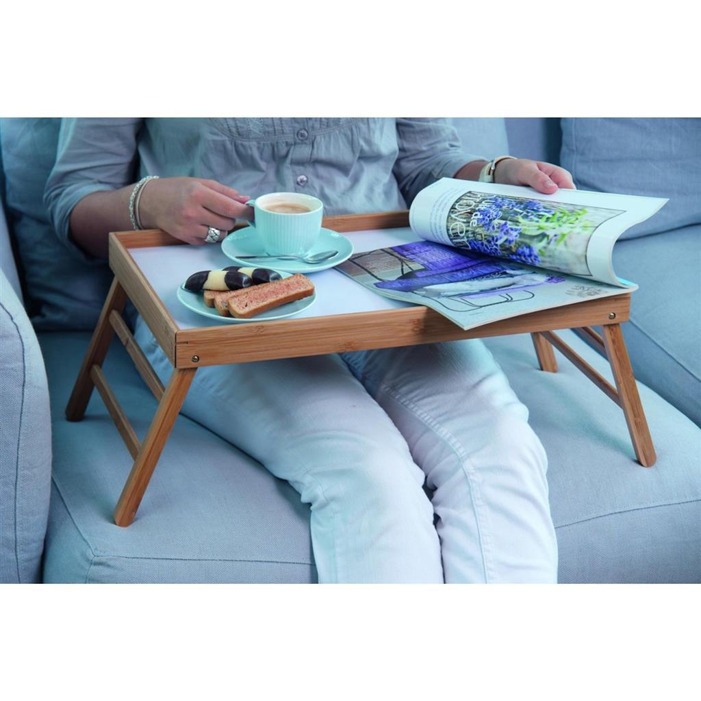 Andere Marken Bambus-Klapptablett | 2 Stk