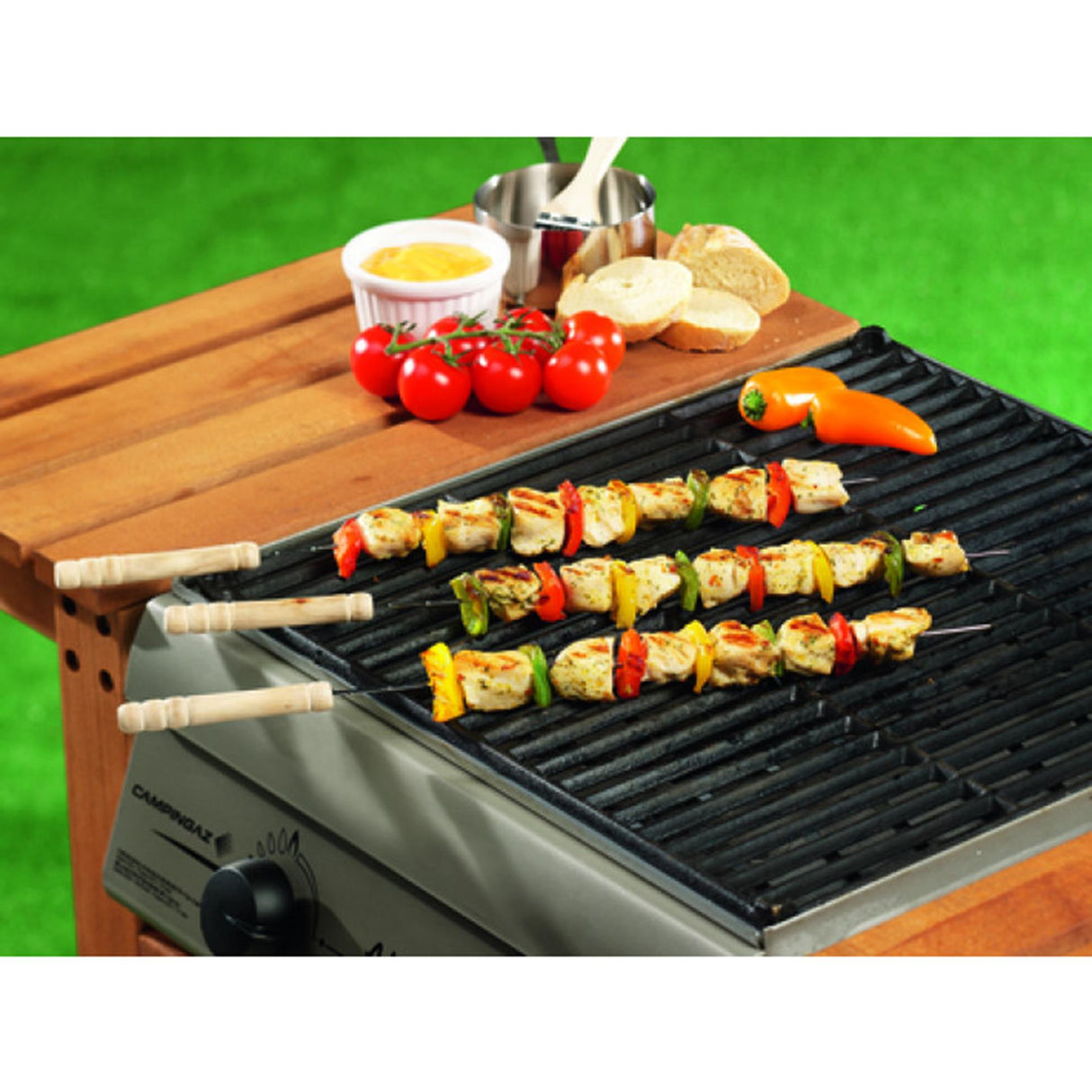 BBQ Grillnadeln Spieße 38,5 cm 4 Stück
