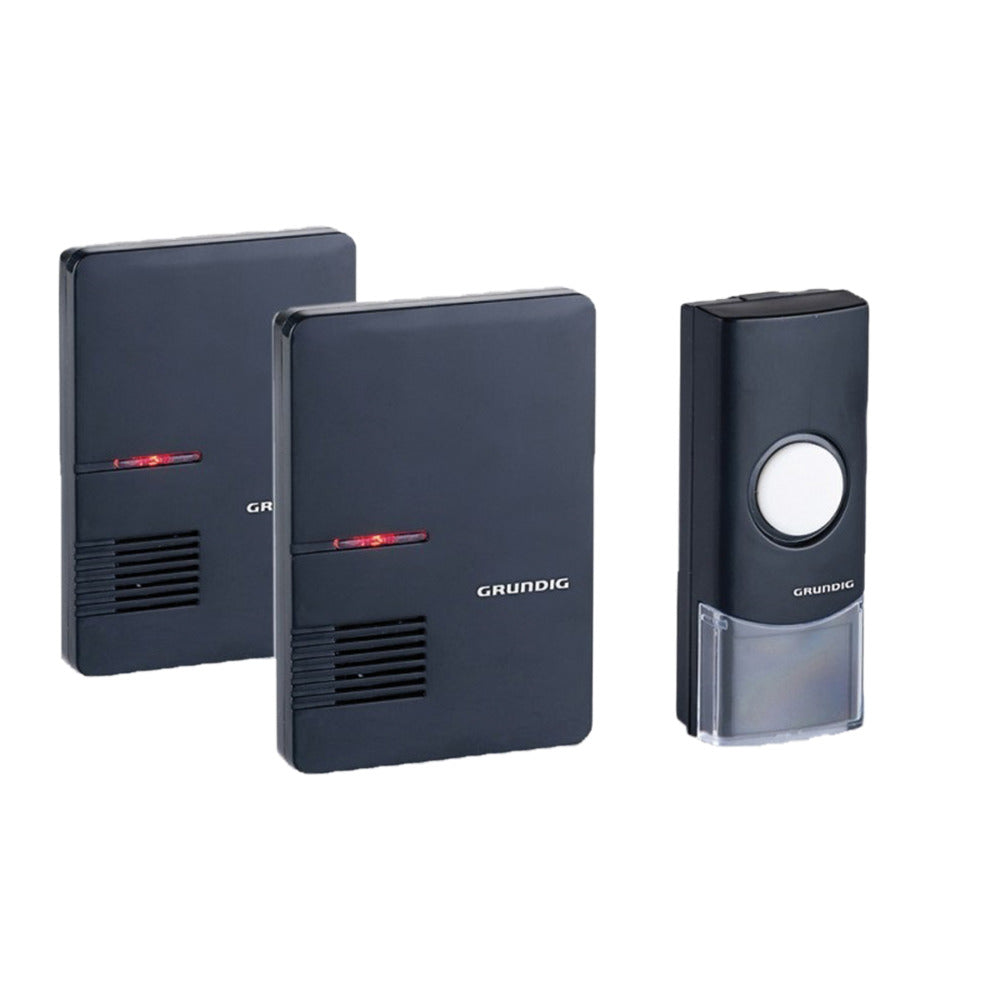 Grundig Grundig Funk-Türklingel mit 2 Empfängern Schwarz
