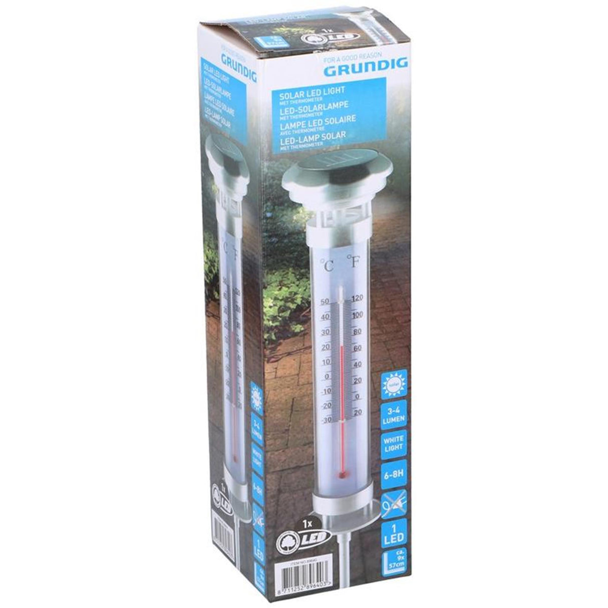 Grundig Solarlampenthermometer 9x57cm