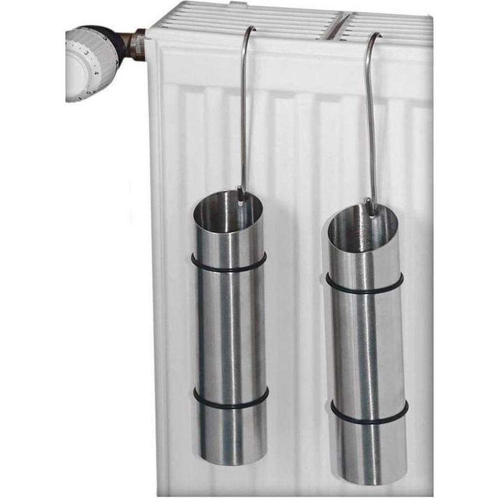 Excellent Houseware Wasserverdunster aus Edelstahl, 2er-Set. 20x5cm