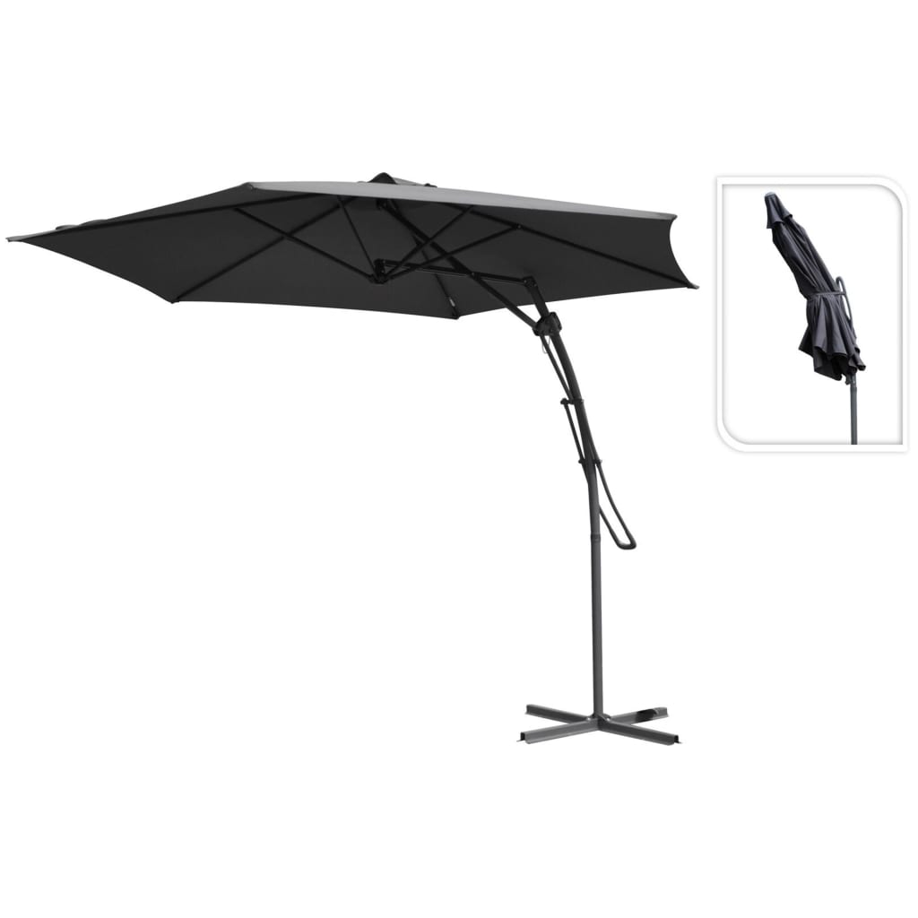 Prograrden Progarden schwimmend Parasol 300 cm dunkelgrau