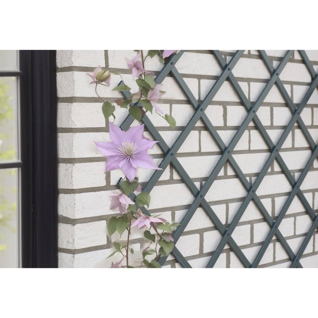 Naturgarten Slat Arbeit 50x150 cm PVC Anthrazit -gelenkt