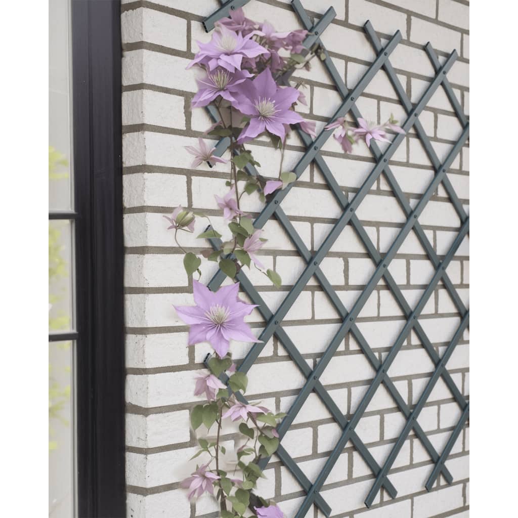 Naturgarten Slat Arbeit 50x150 cm PVC Anthrazit -gelenkt