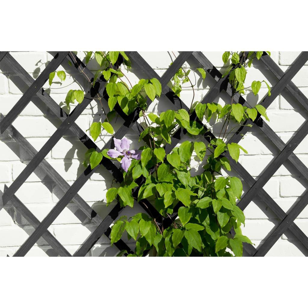 Naturgarten Slat Arbeit 50x150 cm Holz Anthrazit -gelenkt