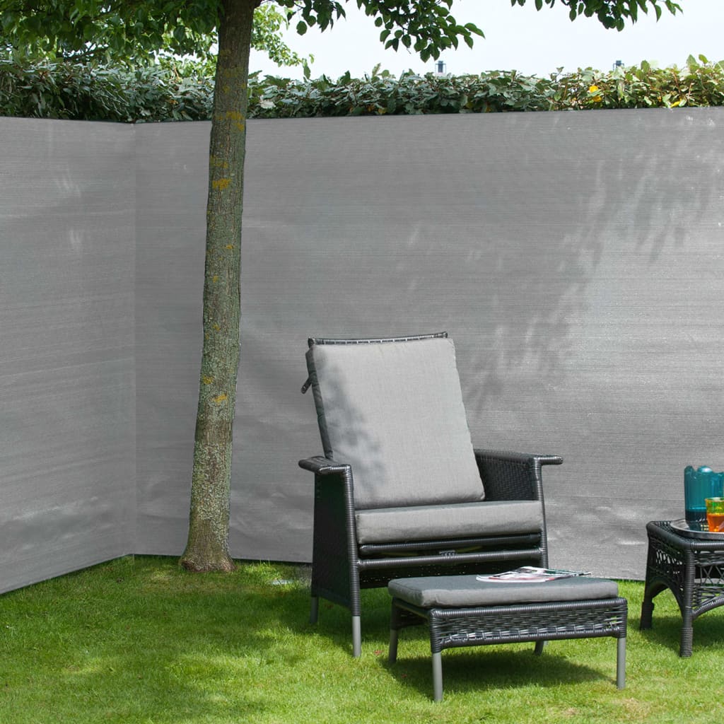 Naturgartenbildschirm 1,5x5 m pe grau