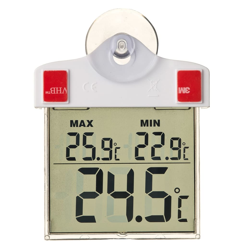 Naturfenster Thermometer Digital 13x10x3 cm 6080078