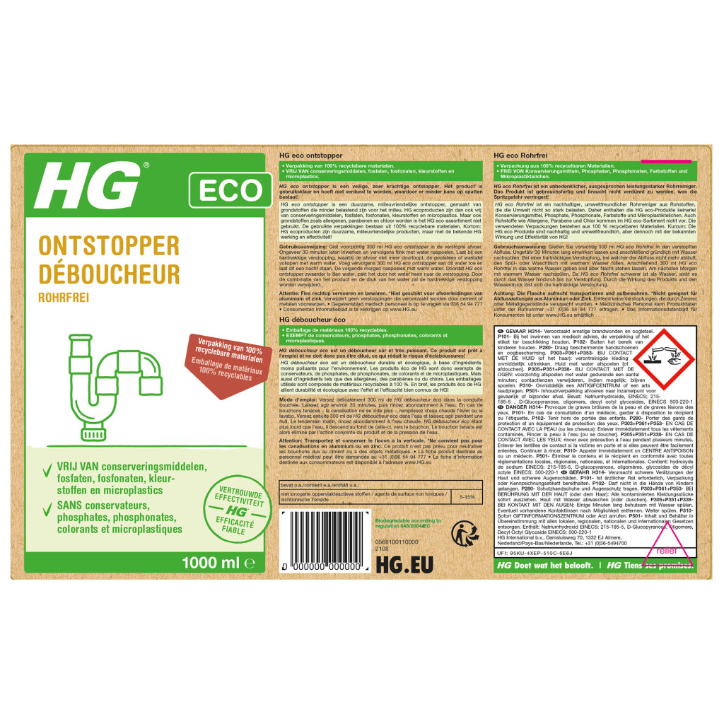 Hg Öko-Entblocker 1l