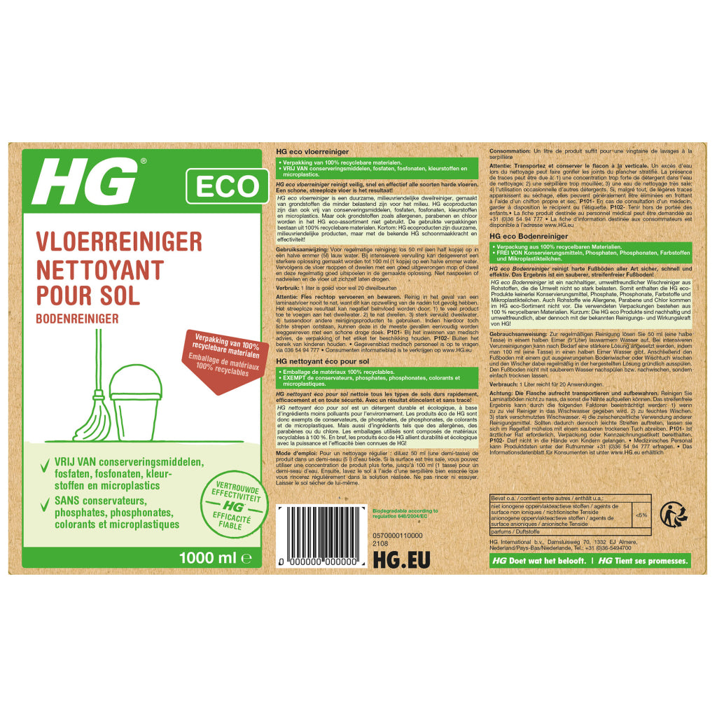 Hg Öko-Bodenreiniger 1l