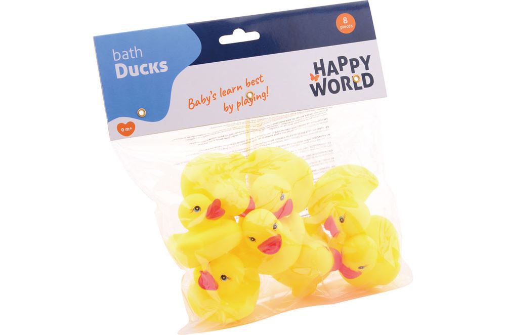 Johntoy Gummienten 8 Stück - Badespielzeug