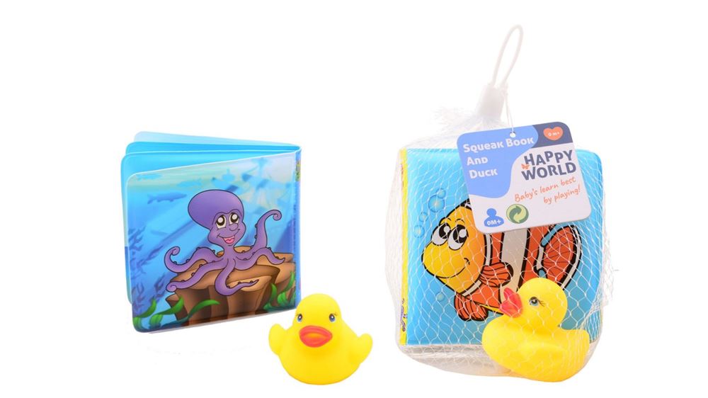 Badeheft: Glückliche Welt mit Ente. 0+