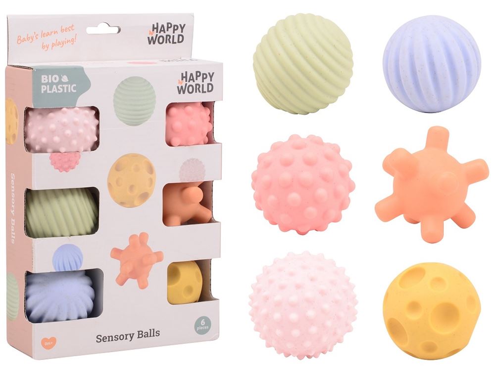 Johntoy Happy World Bio Motor -Fähigkeiten und Sinnesbälle