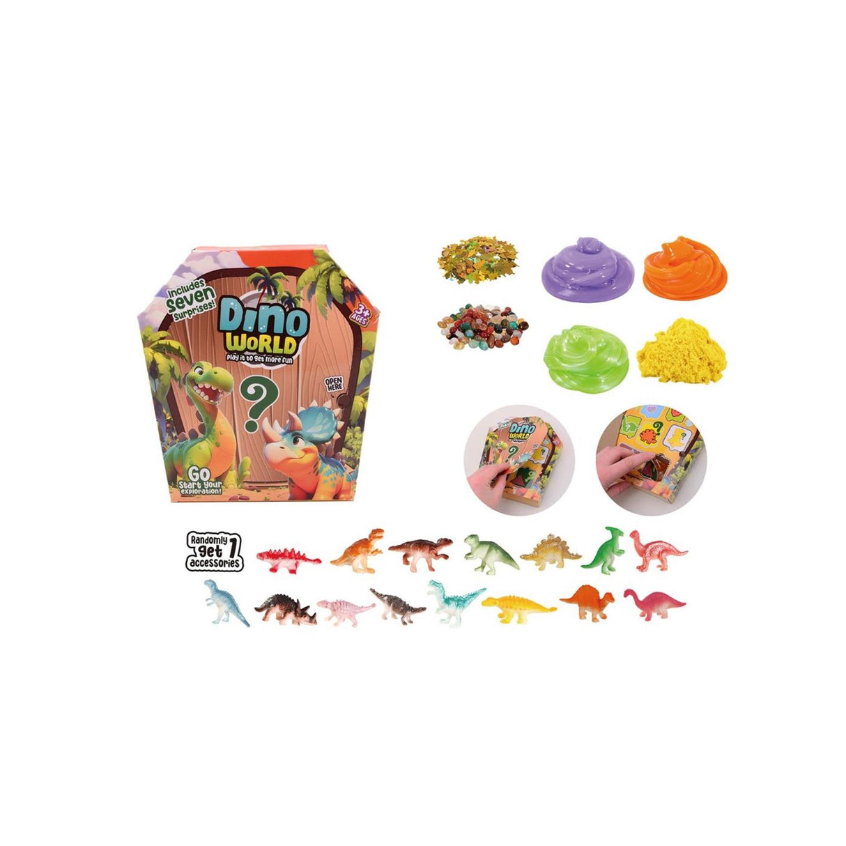 Johntoy Dino Slime Fun Mystery Box