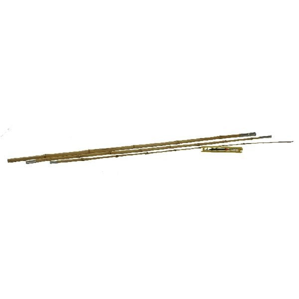Game on Fishing Bambus-Angelrute mit Geschirr, 3,5 m