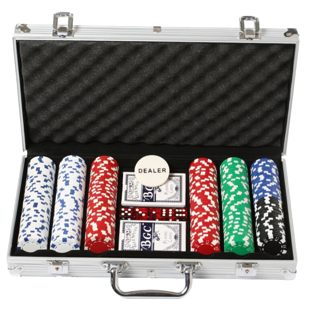 Einfaches Pokerset im Aluminiumkoffer