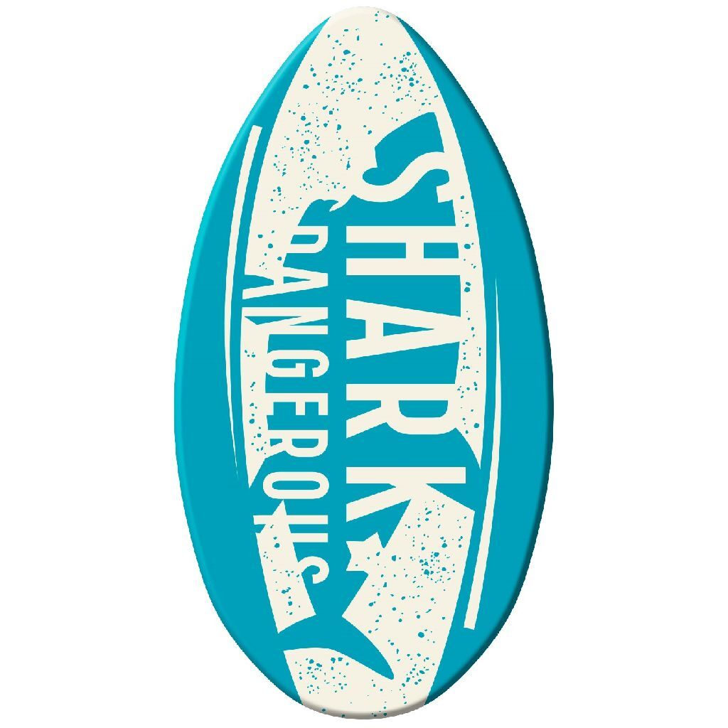 Sportx Skimboard Hai aus Holz 94 cm