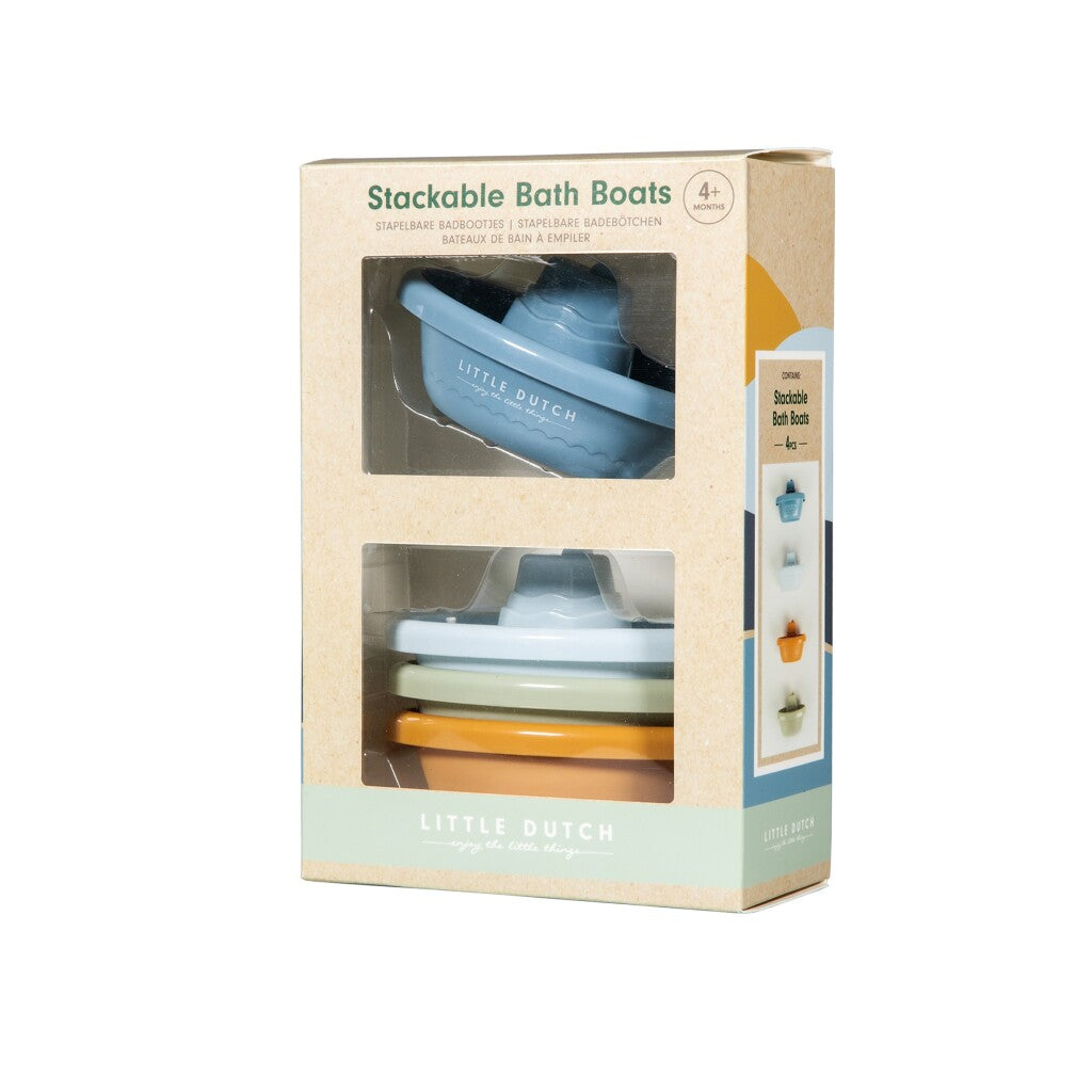 Little Dutch 4 Badeboote-Set blau