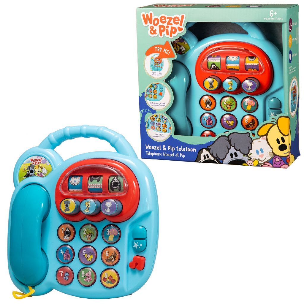 Rubo Toys Woezel und Pip Telefon mit Ton