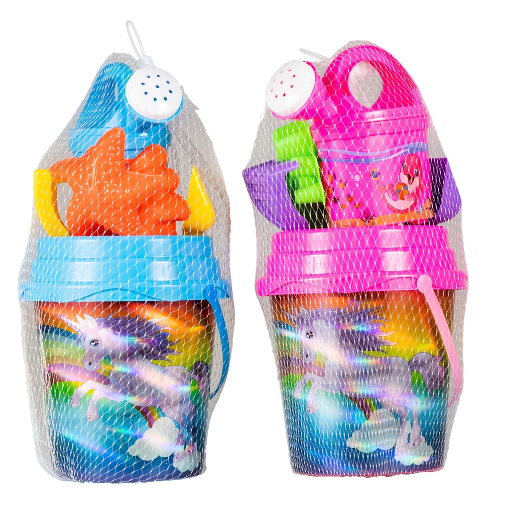 Summertime Strandset Einhorn Laserdruck 7tlg. 2sort