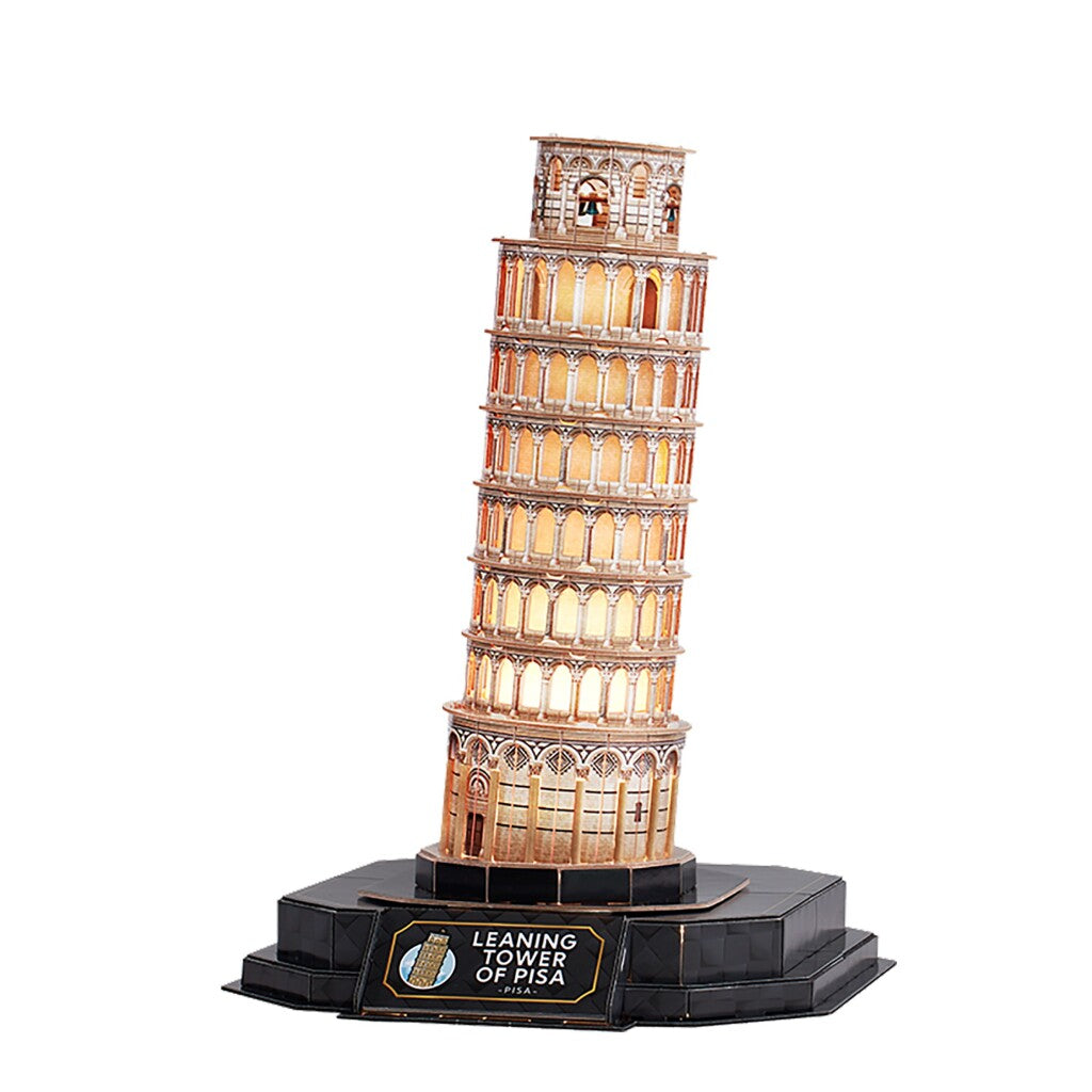 Kubisches lustiges 3D-Puzzle Pisa + Licht 42 Teile