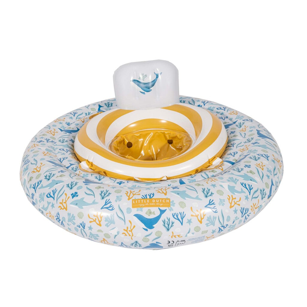 Little Dutch Ocean Dreams Baby-Schwimmring blau, 67 cm