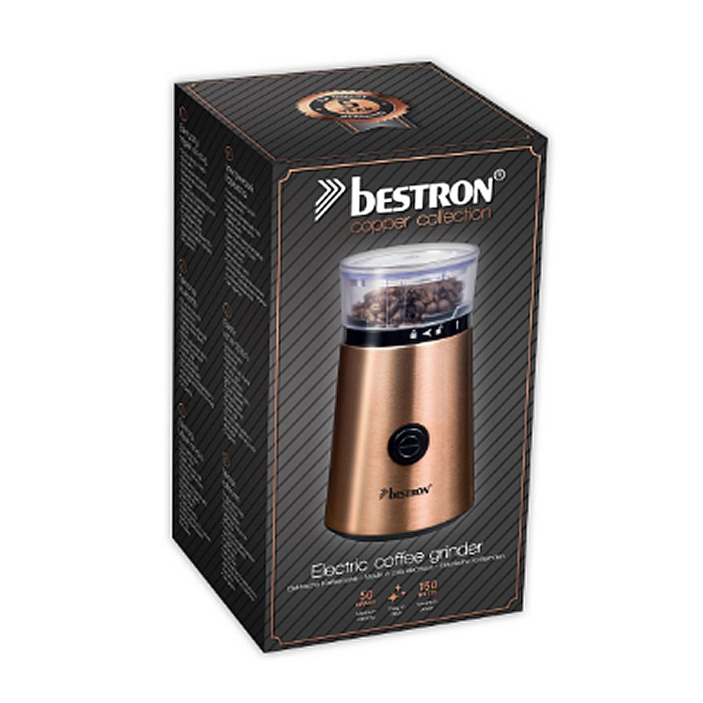 Bestron acg1000co elektrische Kaffeemühle aus Kupfer