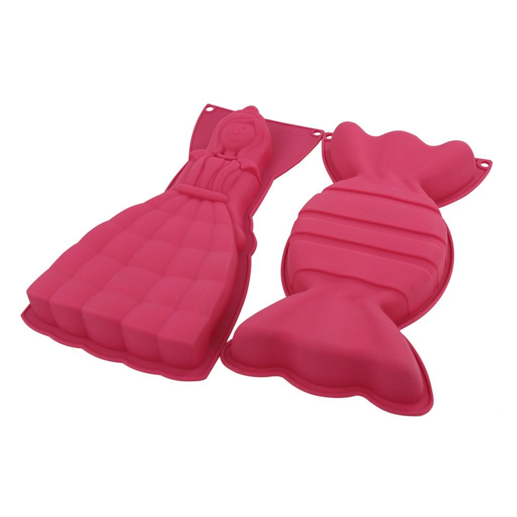 No brand Silikon-Backform Candy Princess 17x3x32 cm rosa
