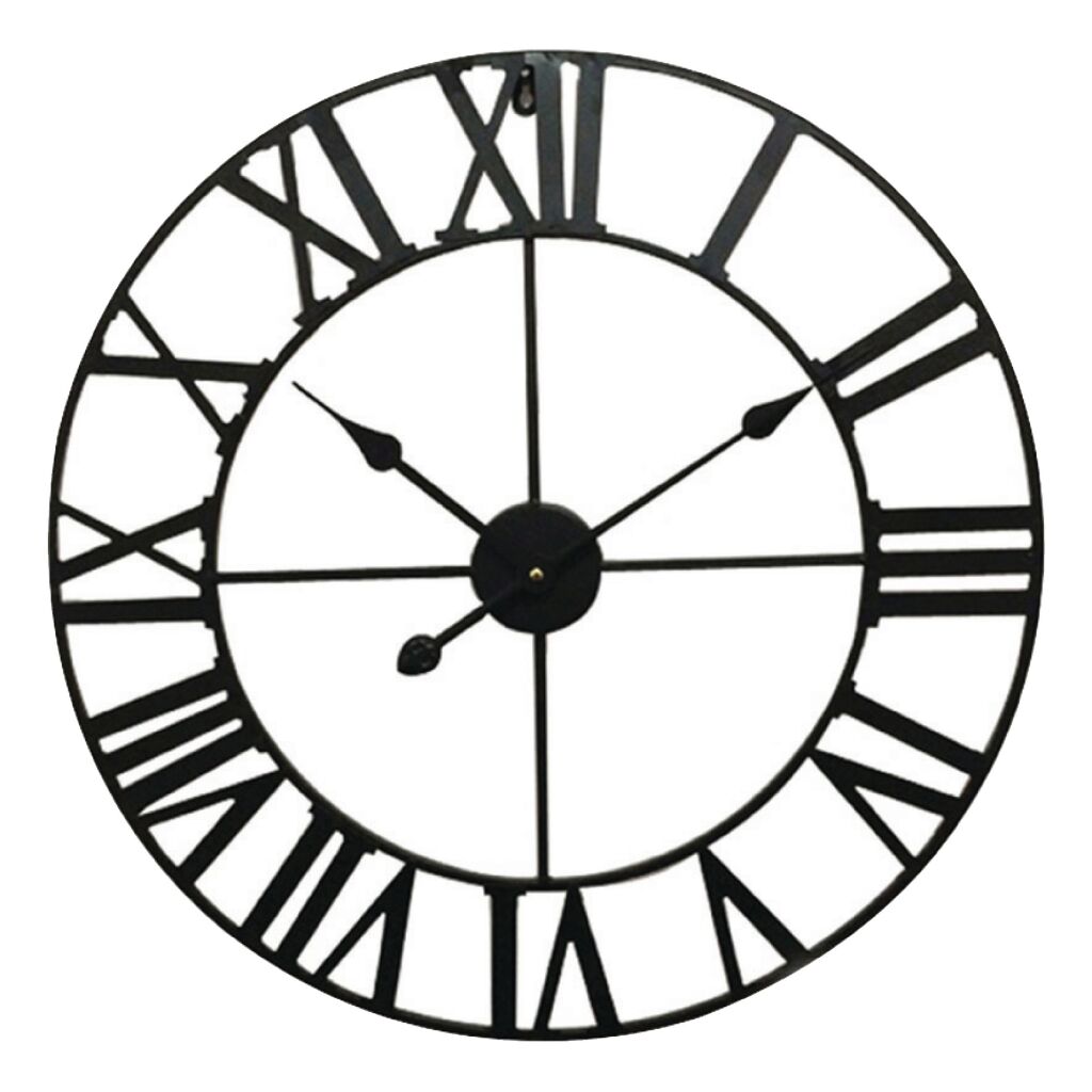 Balance 306874 Wanduhr 60 cm analog schwarz