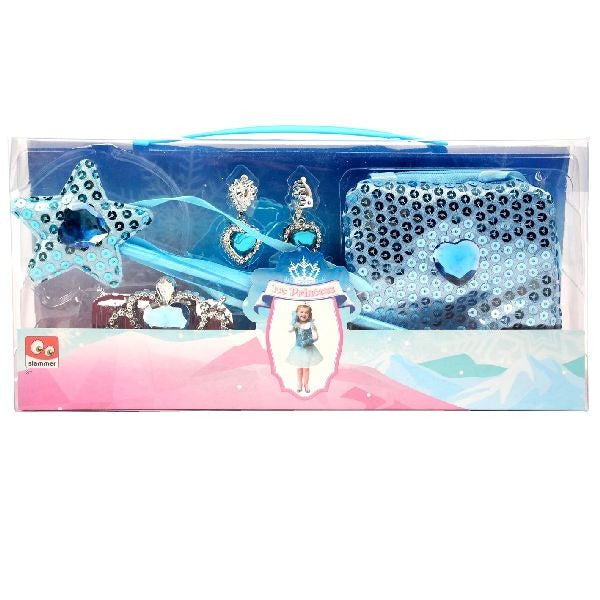 Slammer Eiscreme-Prinzessin-Tasche, Ohrringe, Tiara + Zauberstab