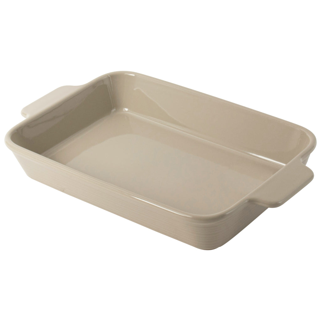 Gusta Gusta Rustikale Auflaufform 37,8 x 22,5 x 6 cm, Keramik, Beige