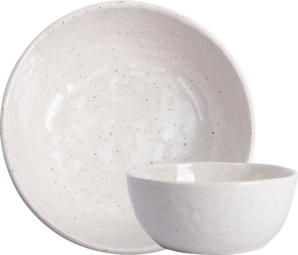 Gusta Gusta Sommersprossenschale Weißes Geschirr Steingut Ø13,7 cm x 6 cm