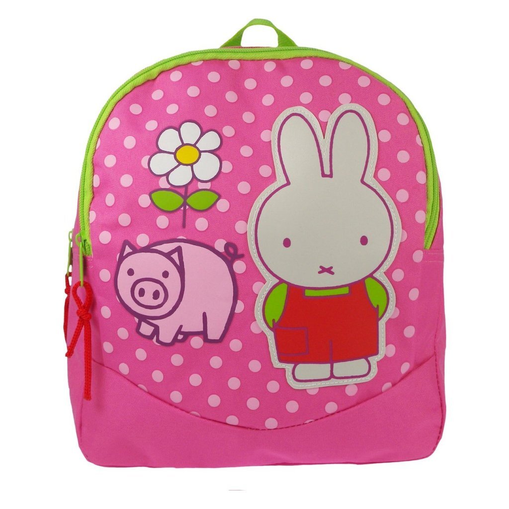 Miffy Rucksack rosa grün