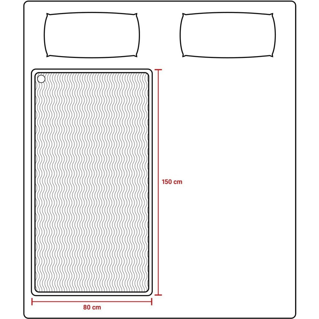 Tomado teb1510w Heizdecke 150x80 cm weißes Fleece
