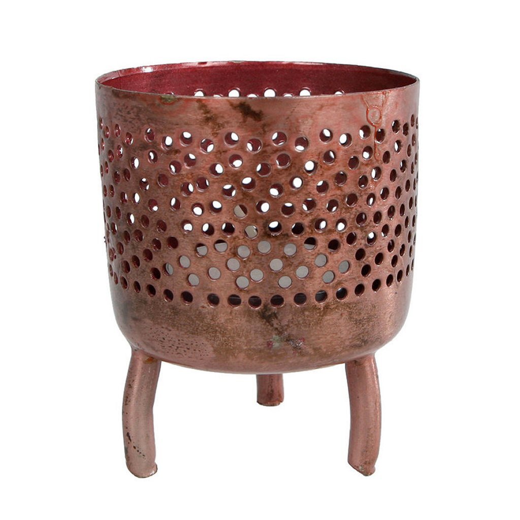 No brand Teelichthalter Luca's Kupfer Metall 6x6x8cm