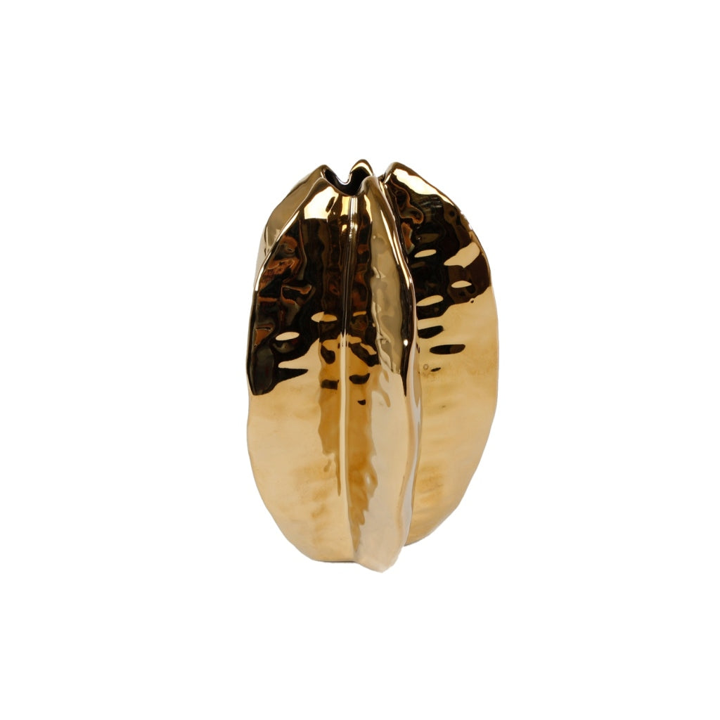 Sonstige Vase Goldkarambole Steingut 12,5x12,5x18,5cm