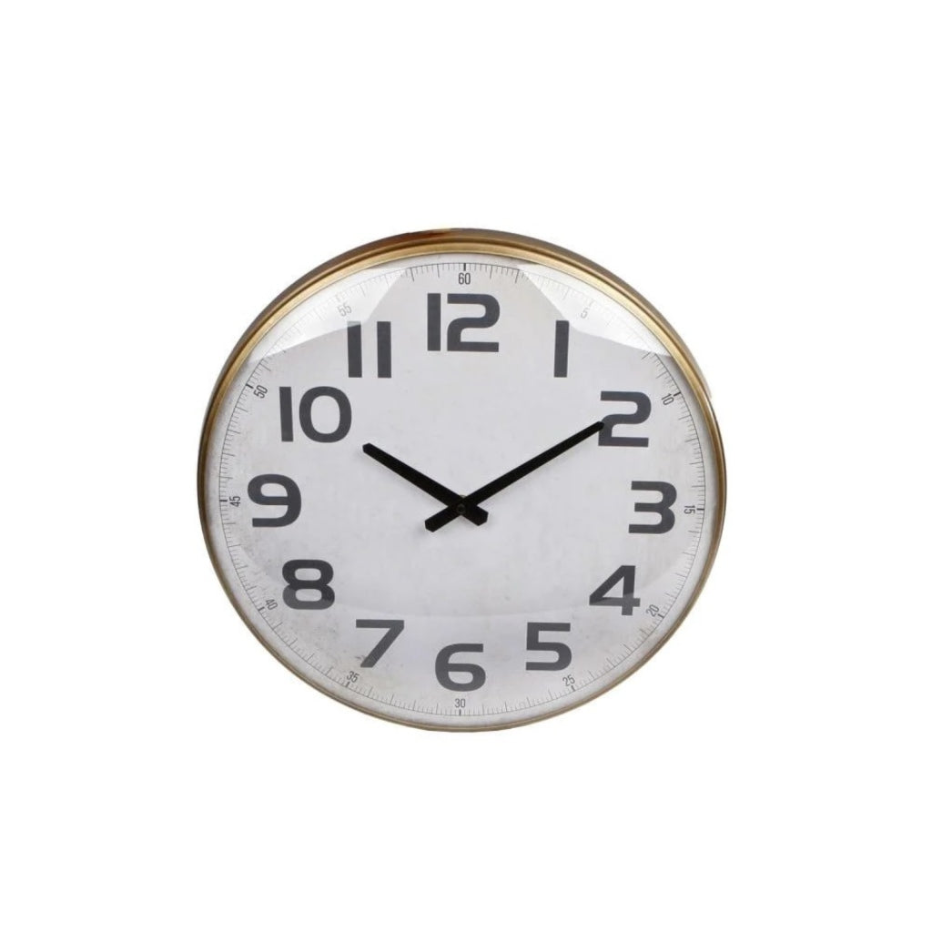 Weitere Marken Wanduhr Dresden 43x6,5x43 cm Messing Metall
