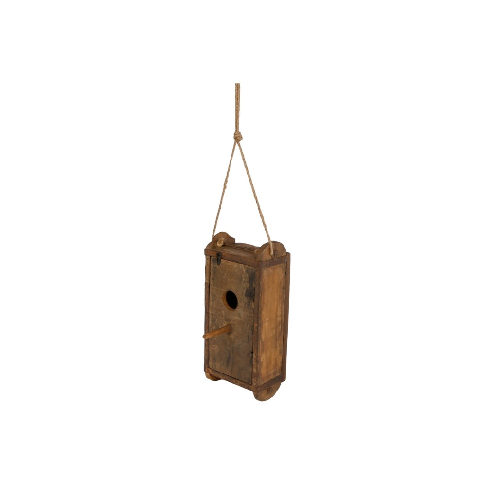 Sonstiges Vogelhaus-Ziegelform, natürliches Recyclingholz, 30 x 15 x 12 cm