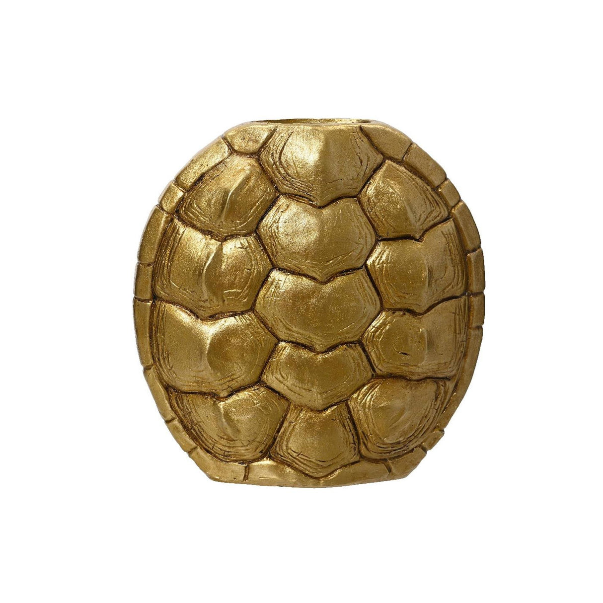 Decoris vaas schildpad goud polyresin 24,4x9,2x24,8cm