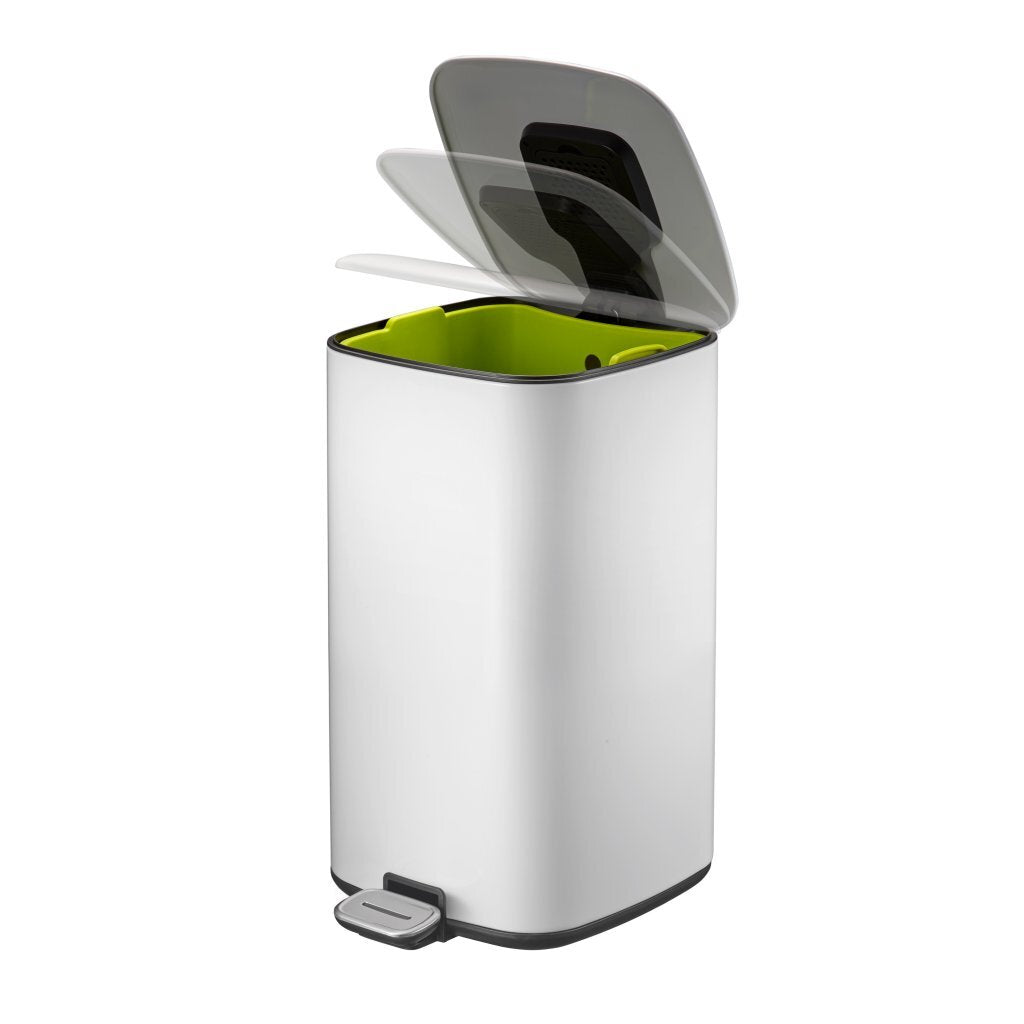 Eko Regenpedaleimer 12l weiß