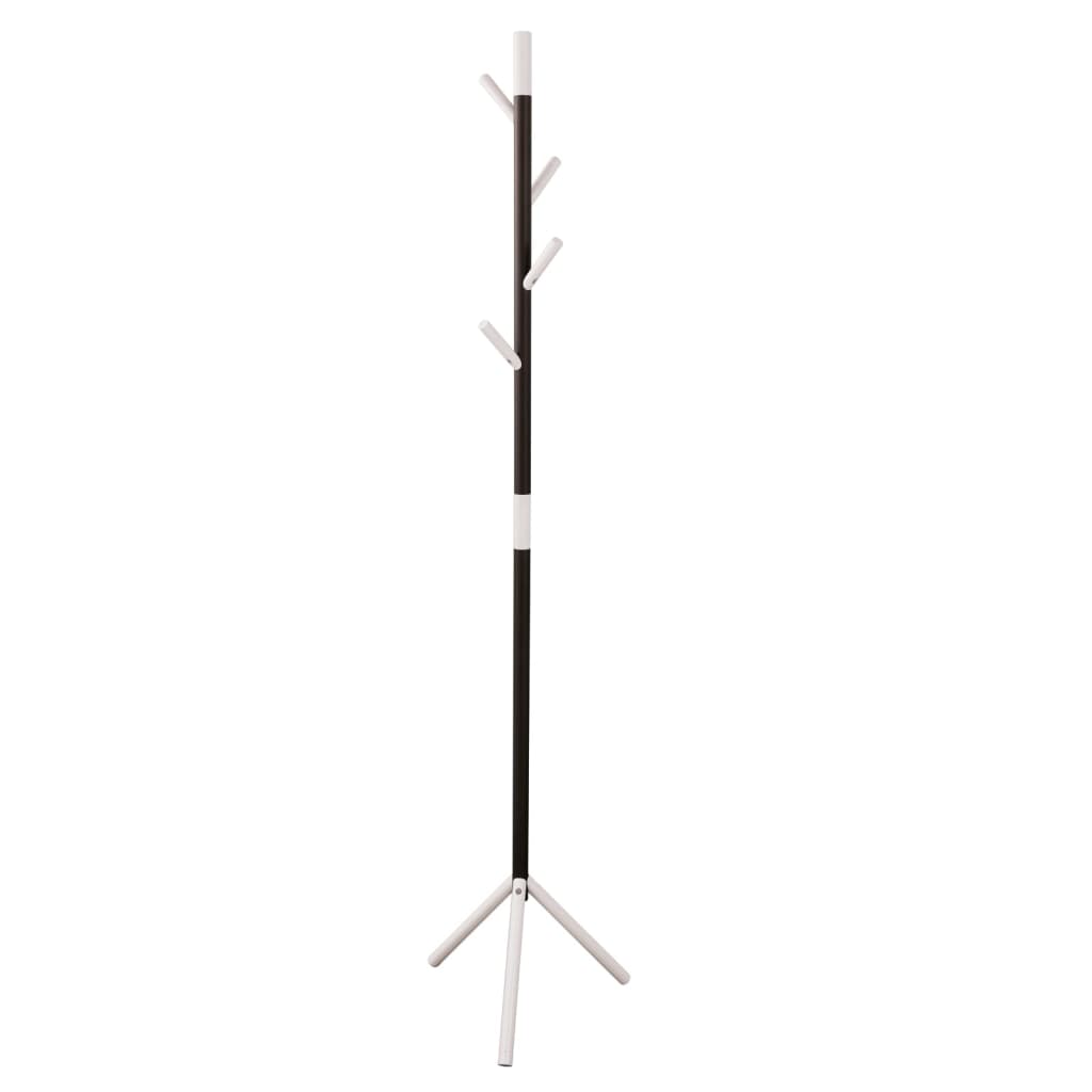 V-Teil-Garderobe linear stehend mit 4 Haken 180 cm weiß